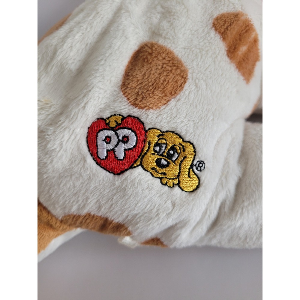 Pound Puppies Plush Dog White Brown Spotted‎ Stuffed Animal Red Collar 2007 - Picture 4 of 4